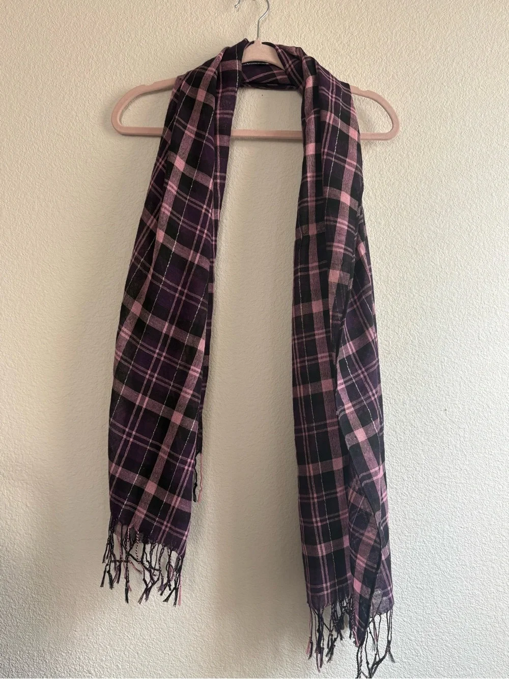 Set of 3 Scarves Pinks, Metallics, Purples, Plum